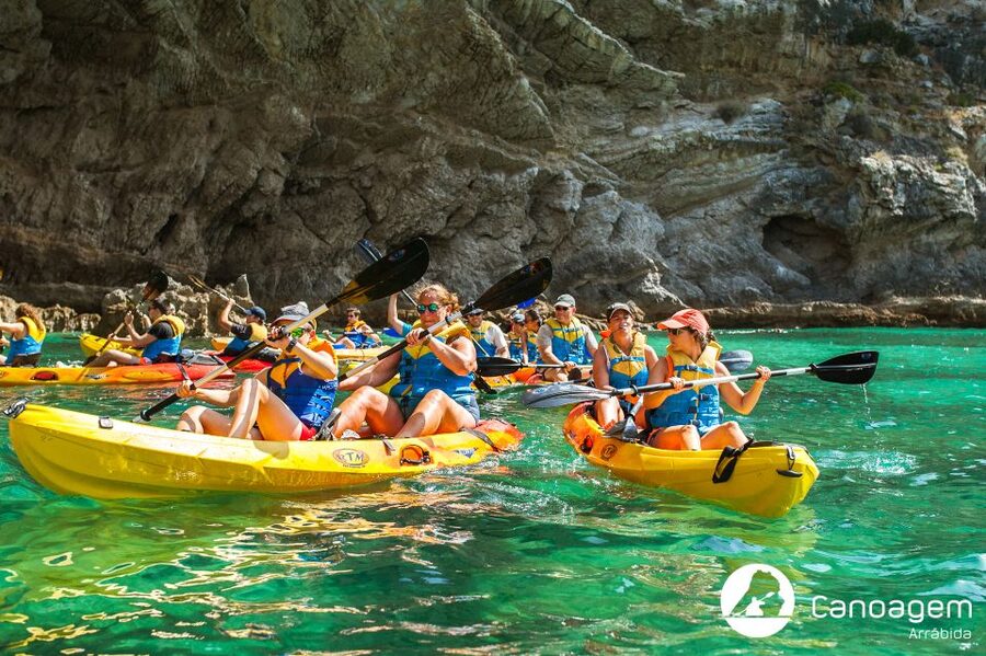 Sesimbra: Arrábida Natural Park Guided Kayaking Tour - Caves, cliffs, and narrow passages