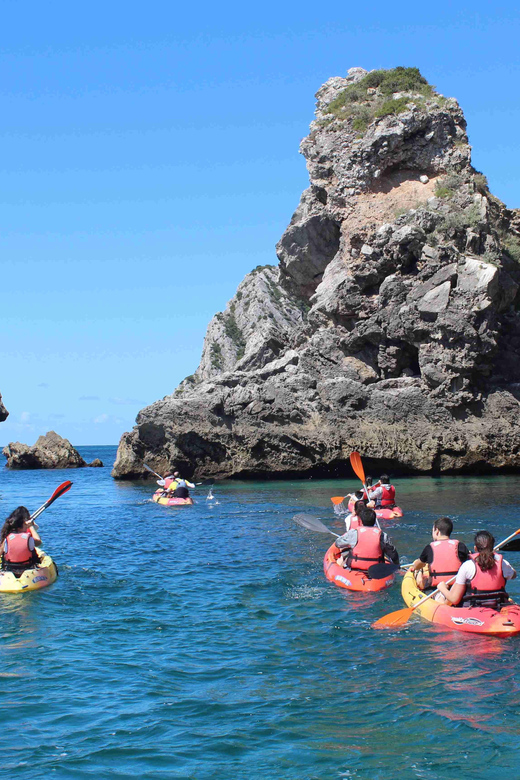 Sesimbra: Ribeiro Cavalo Beach, Caves, & Arrábida Kayak Tour - The return route through Arrábida