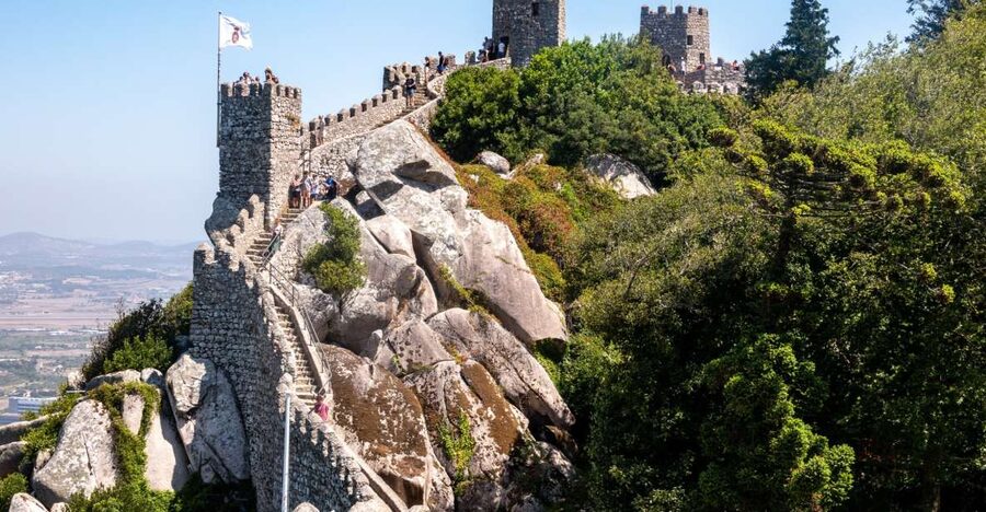 Sintra: Castle of the Moors & Quinta Entry with Audio Guides - Taking the audio walk through Sintra