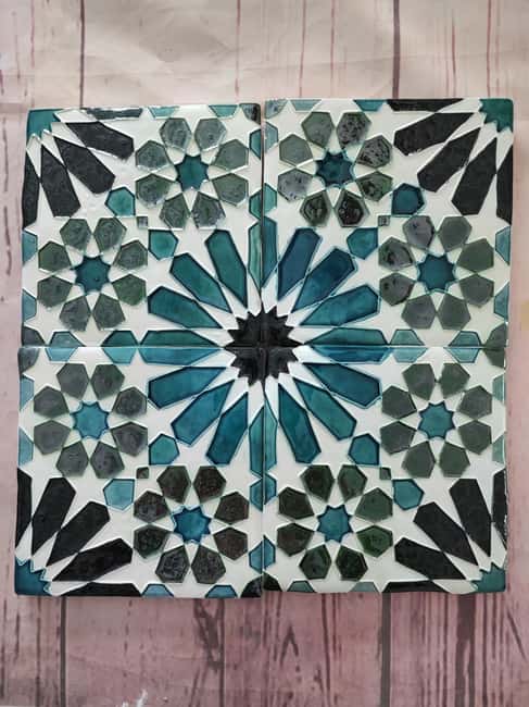 Sintra: Hispanic Moorish Tile Workshop - Shaping the clay with a mold