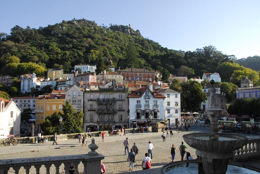 Sintra with a guide: Pena, Regaleira, Roca and Cascais - Pena Palace terraces and grounds
