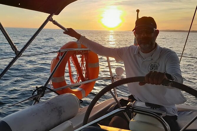 Sunset Tour on a Luxury Sailing Yacht from Vilamoura - Falésia Beach from the sea