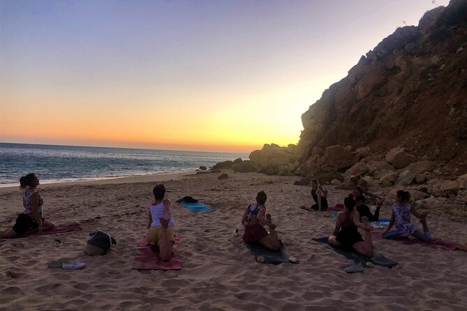 Sunset Yoga at Lagos's beautiful beach by el Sol Lifestyle - Walking from Porto de Mós to the yoga spot