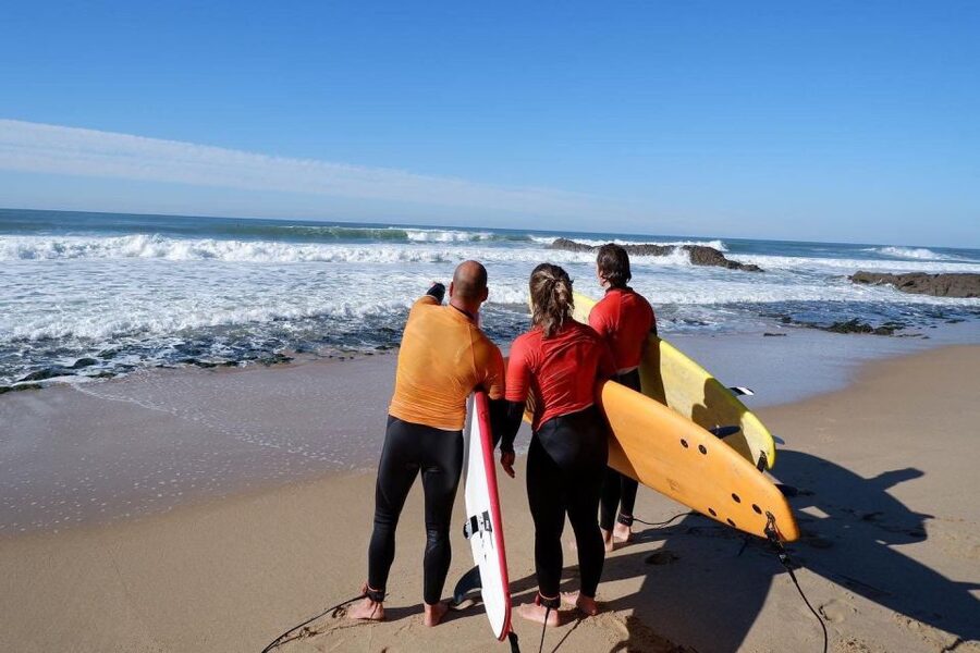 Surfing lessons at Ericeira World Surf Recognized - Time in the water with a small group
