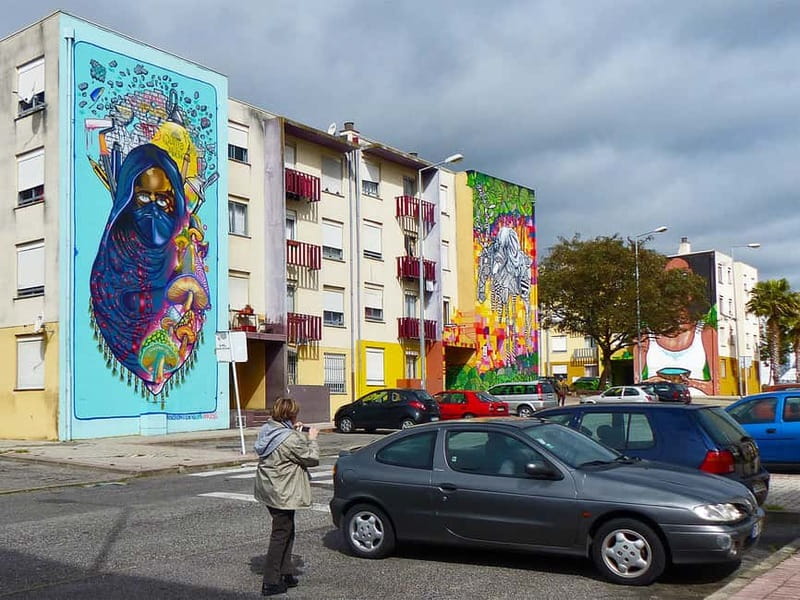The Real Lisbon Street Art Private Guided Tour by Minivan - Following Lisbon’s street art story