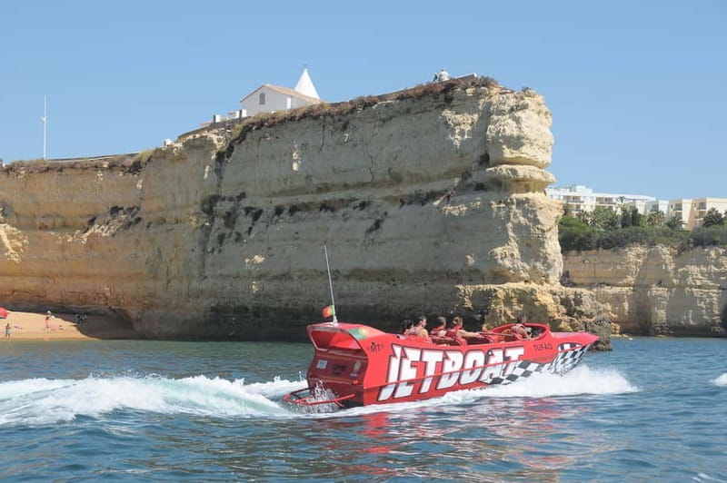 Thrilling 30-Minute Jet Boat Ride in the Algarve - The first run along the Algarve coast