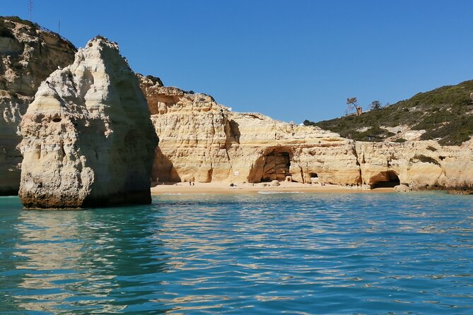 Tour to Benagil Caves and Coastline in Albufeira - Leaving Albufeira Marina for the open coast
